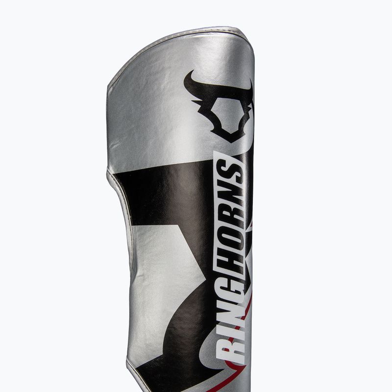 Schienbein- und Fußschützer Venum Ringhorns Charger Shin silver/black 3
