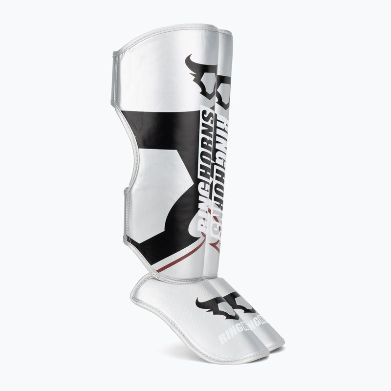Schienbein- und Fußschützer Venum Ringhorns Charger Shin silver/black