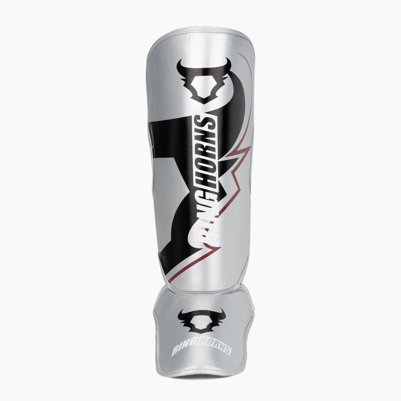 Schienbein- und Fußschützer Venum Ringhorns Charger Shin silver/black 4