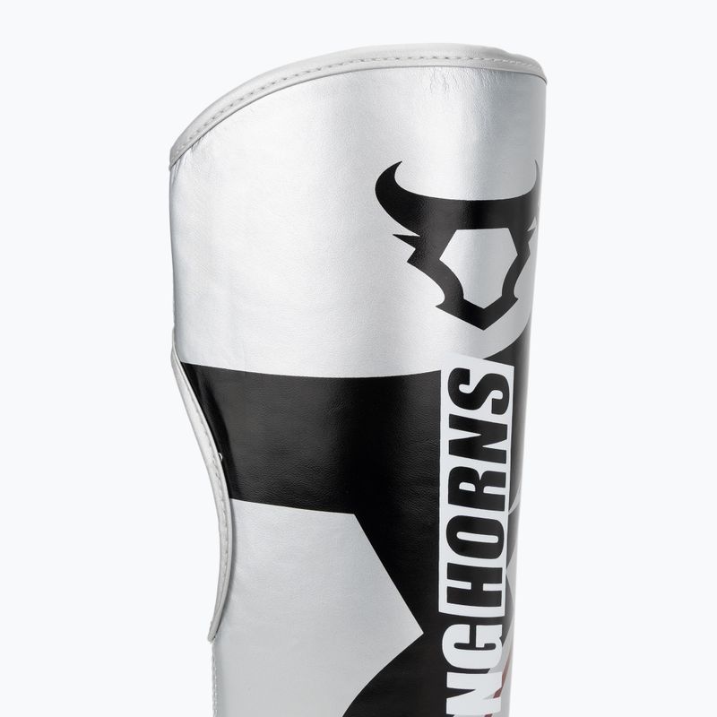 Schienbein- und Fußschützer Venum Ringhorns Charger Shin silver/black 6