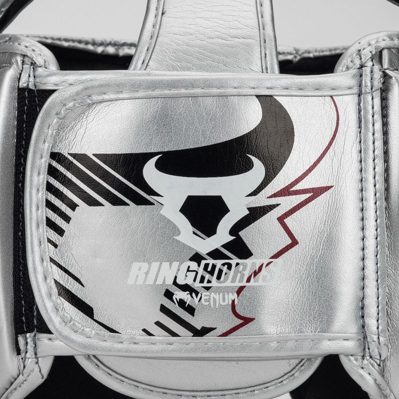 Boxhelm Venum Ringhorns Charger Headgear silver/black 5