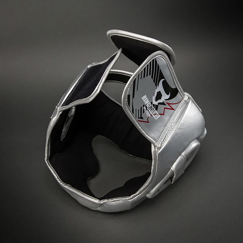 Boxhelm Venum Ringhorns Charger Headgear silver/black 4
