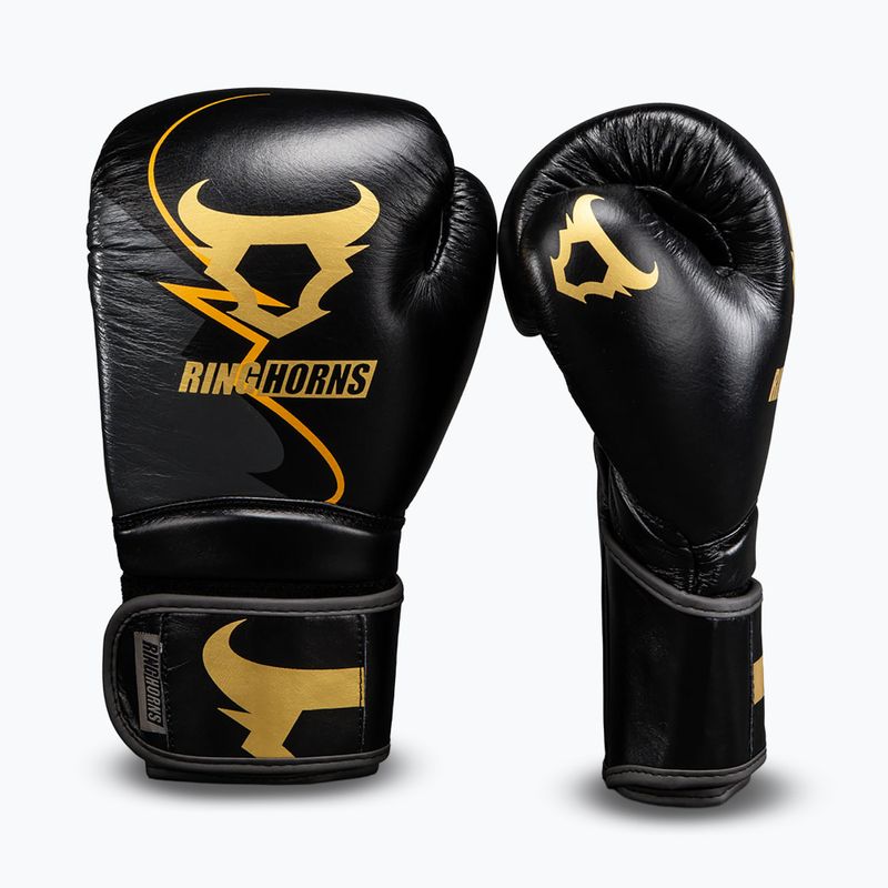 Boxhandschuhe Venum Ringhorns Charger Boxing black/gold 2