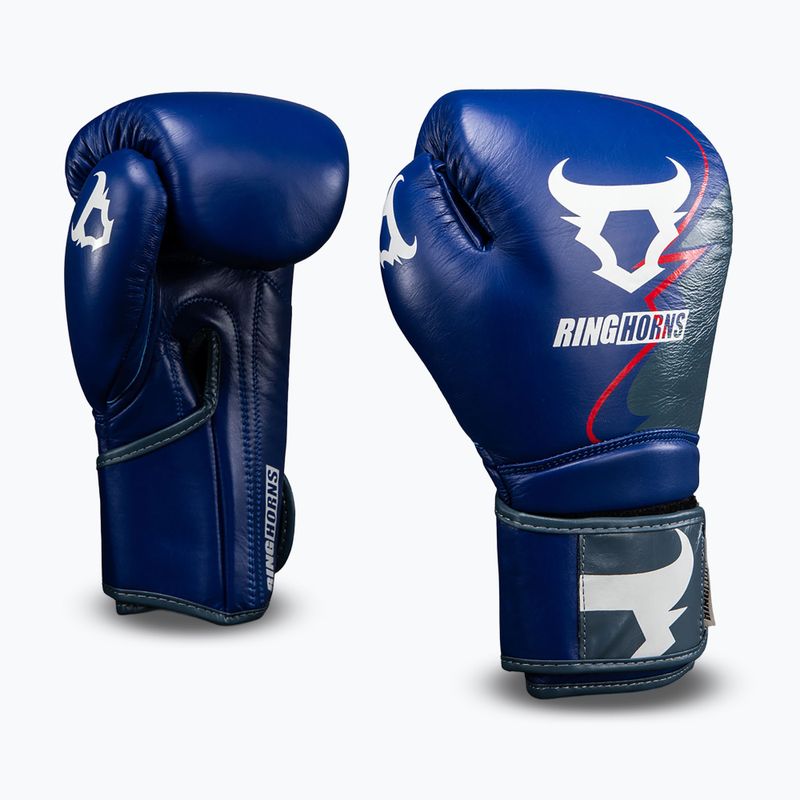 Boxhandschuhe Venum Ringhorns Charger Boxing navy blue/red 2