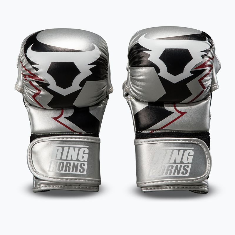Boxhandschuhe Venum Ringhorns Charger Boxing silver/black 2