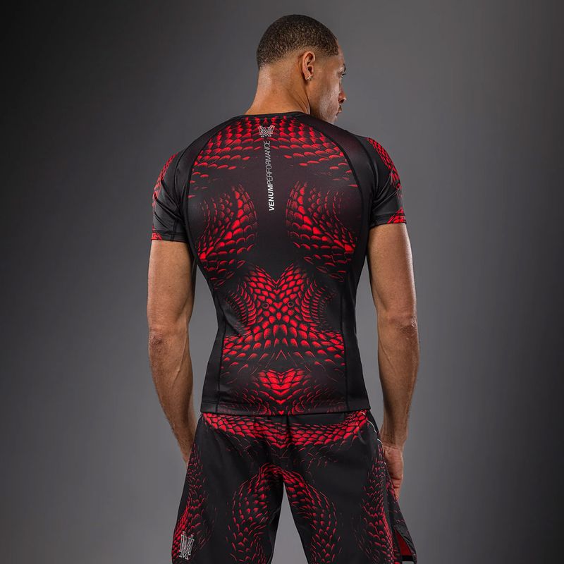 Herren-Rashguard Venum Matupa Short Sleeve black/red/silver 2