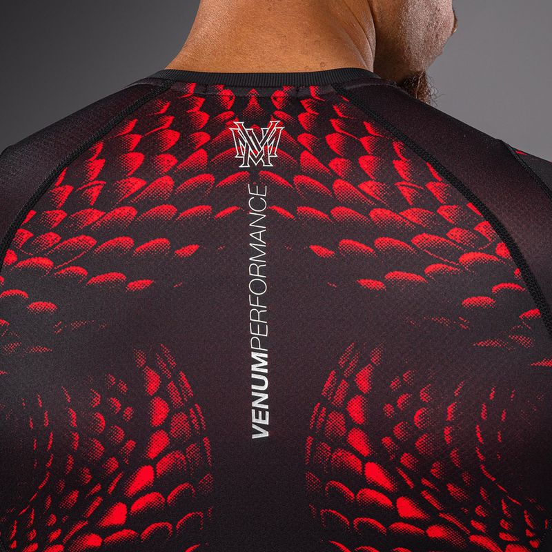 Herren-Rashguard Venum Matupa Short Sleeve black/red/silver 5