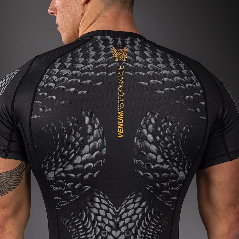 Herren-Rashguard Venum Matupa Short Sleeve black/grey/gold 6