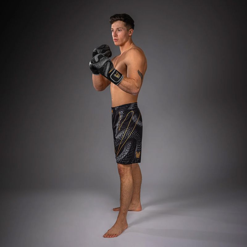 Herren-Trainingsshorts Venum Matupa Fightshorts black/grey/gold 4