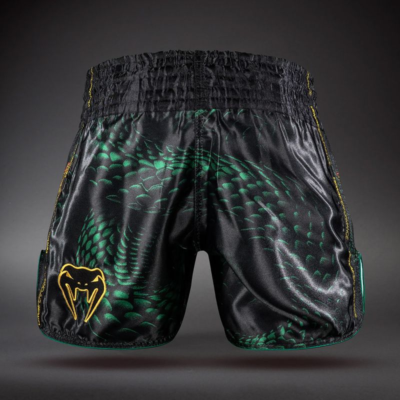 Herren-Trainingsshorts Venum Matupa Muay Thai black/green/gold 2