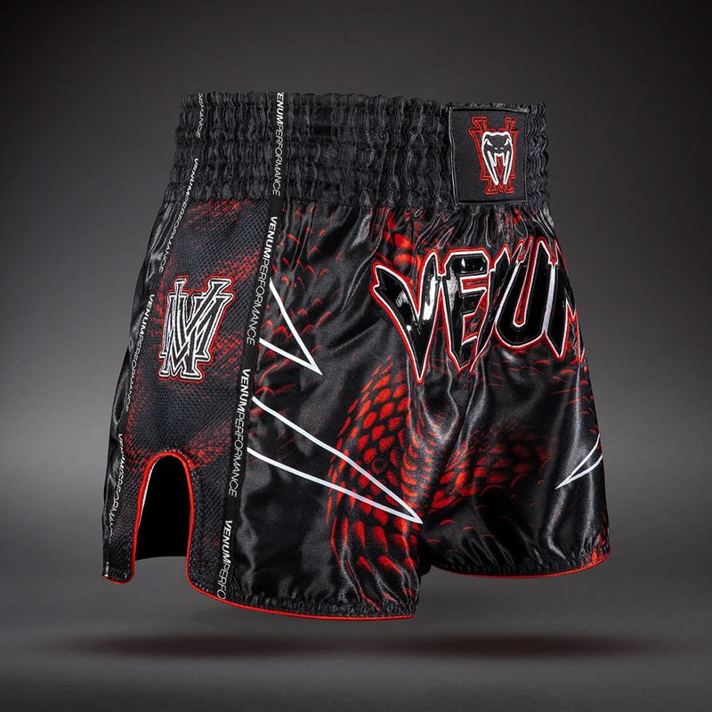 Herren-Trainingsshorts Venum Matupa Muay Thai black/red/silver 3