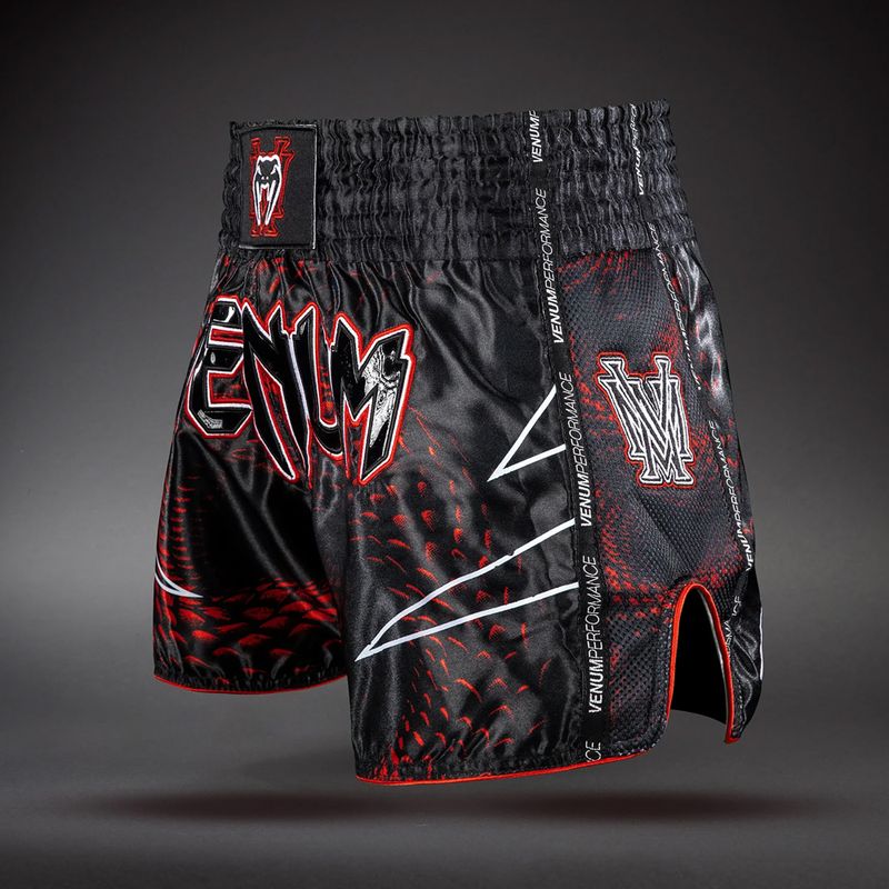 Herren-Trainingsshorts Venum Matupa Muay Thai black/red/silver 4