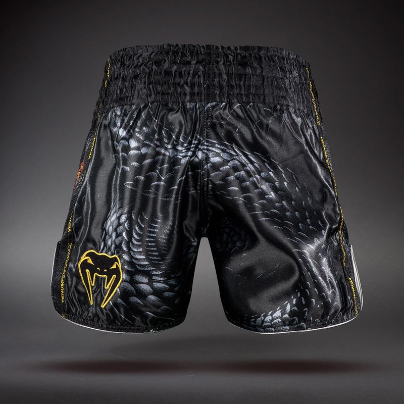 Herren-Trainingsshorts Venum Matupa Muay Thai black/grey/gold 2