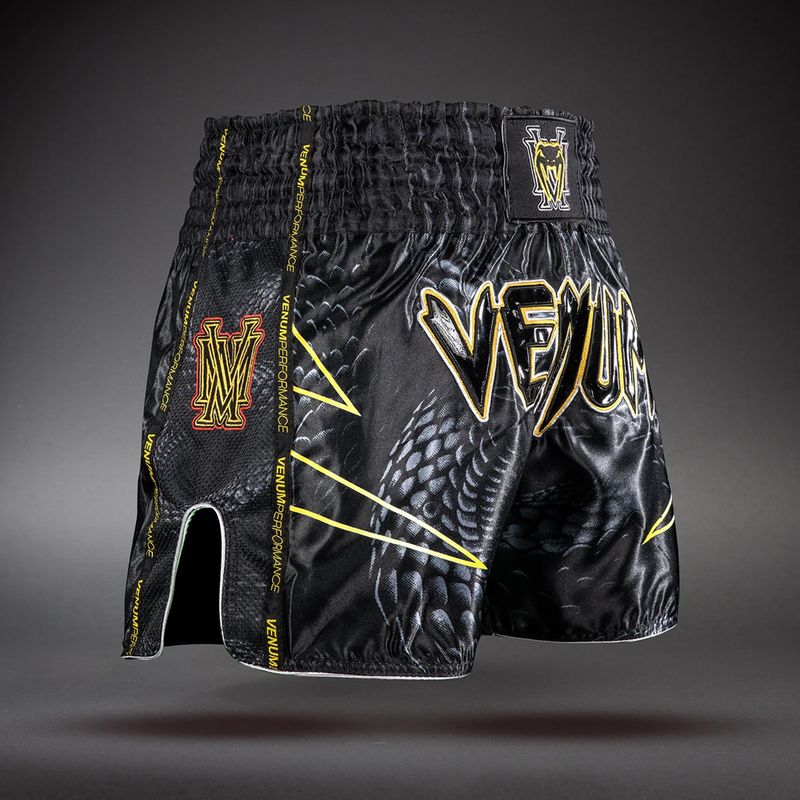 Herren-Trainingsshorts Venum Matupa Muay Thai black/grey/gold 4