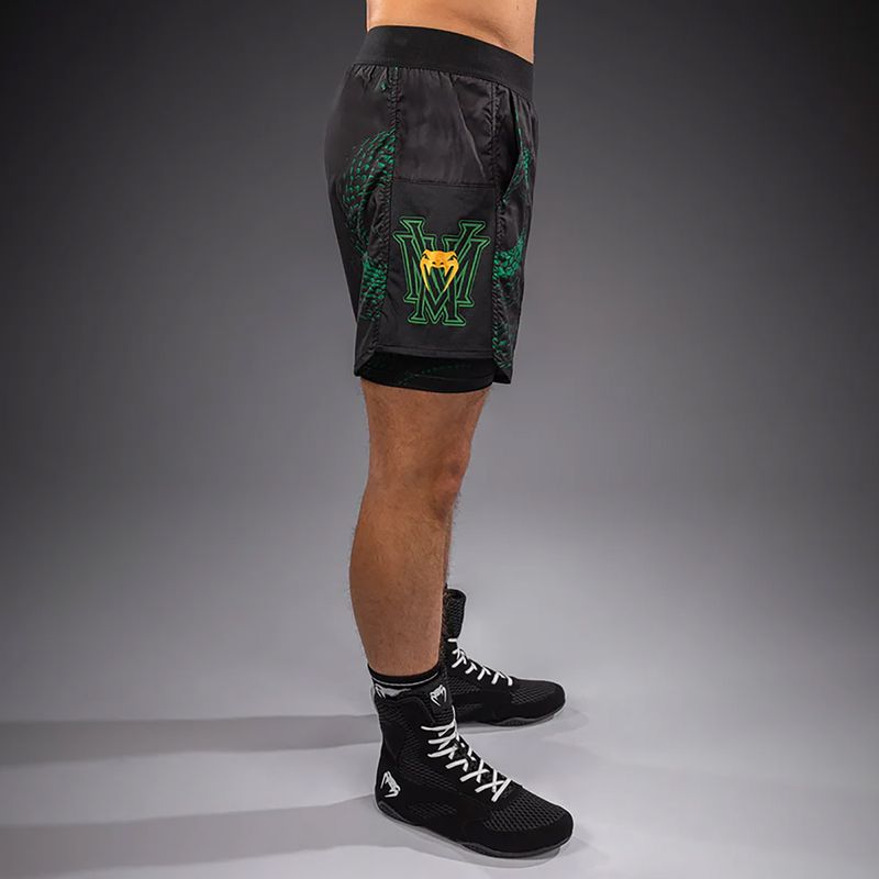 Herren-Trainingsshorts Venum Matupa Training black/green/gold 3