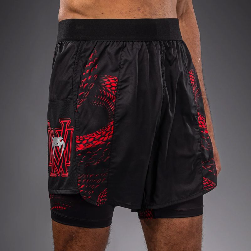 Herren-Trainingsshorts Venum Matupa Training black/red/silver 6