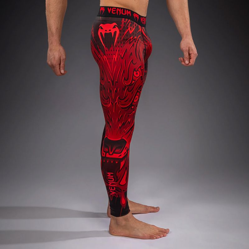 Herren Trainingsleggings Venum Wolf Attack Spats black/red 5