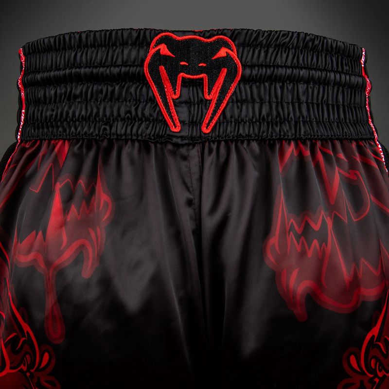 Trainingsshorts Herren Venum Wolf Atak Muay Thai Shorts black/red 7