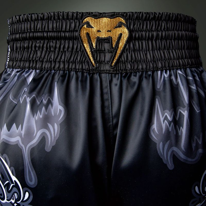 Herren-Trainingsshorts Venum Wolf Attack Muay Thai Shorts black/grey 6