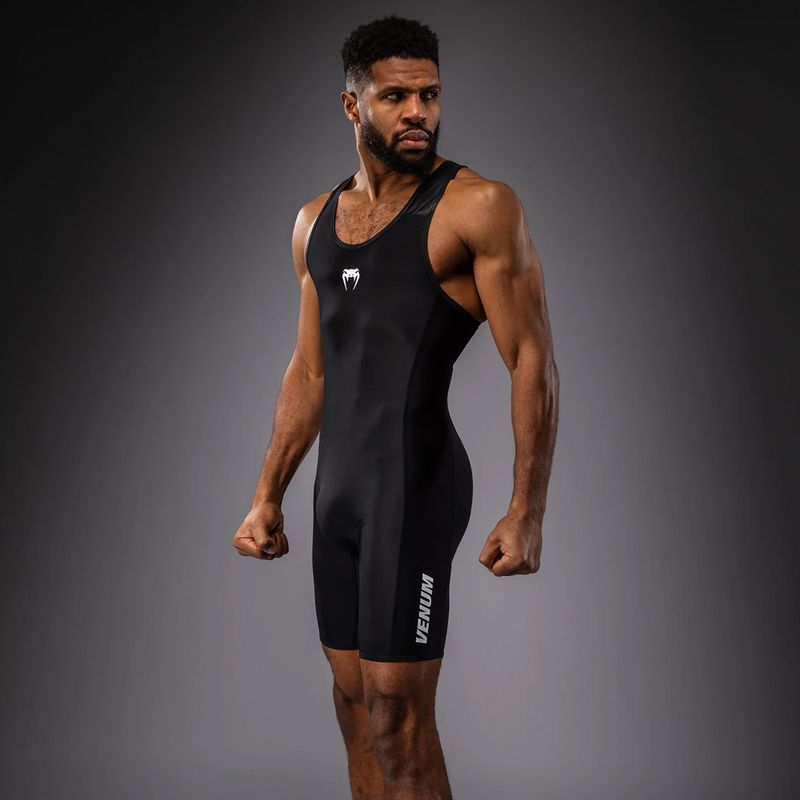 Herrenoverall Venum Challenger Wrestling Singlet black 3