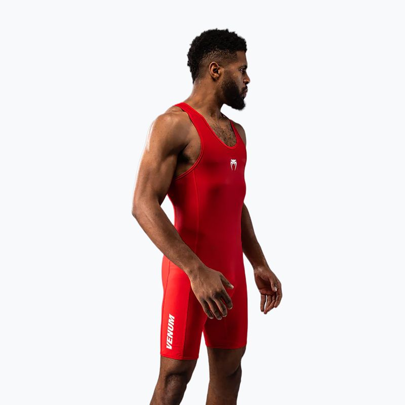 Herrenoverall Venum Challenger Wrestling Singlet red 4