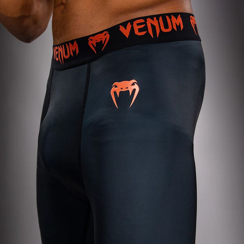 Herren-Trainingsleggings Venum Thunder Dragon Spats Black/Grey/Copper 6