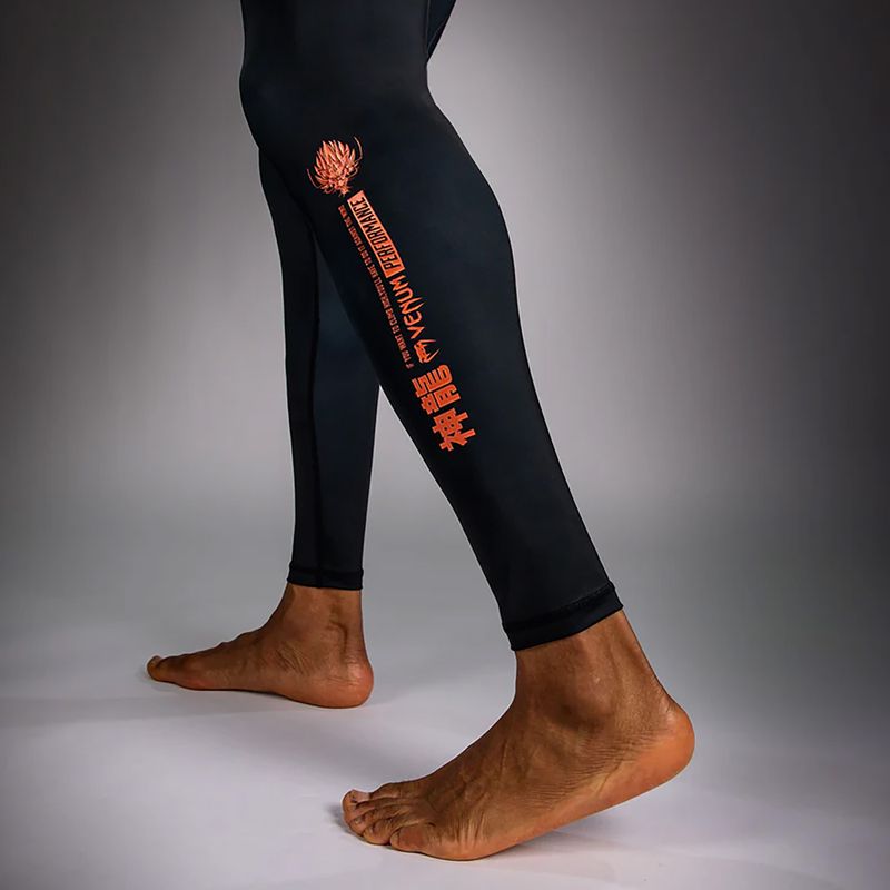 Herren-Trainingsleggings Venum Thunder Dragon Spats Black/Grey/Copper 7