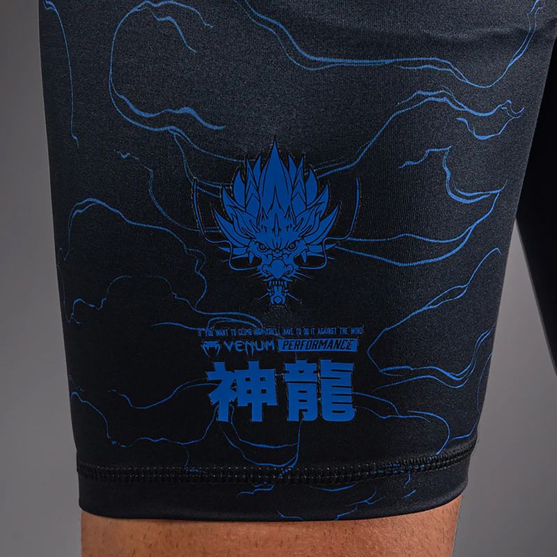 Herren-Trainingsshorts Venum Thunder Dragon Vale Tudo Black/Royal Blue 7