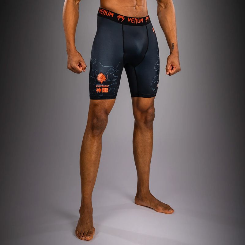 Herren-Trainingsshorts Venum Thunder Dragon Vale Tudo Black/Grey/Copper 5