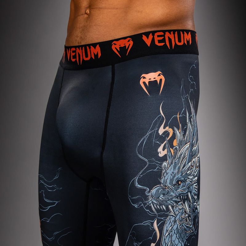 Herren-Trainingsshorts Venum Thunder Dragon Vale Tudo Black/Grey/Copper 8