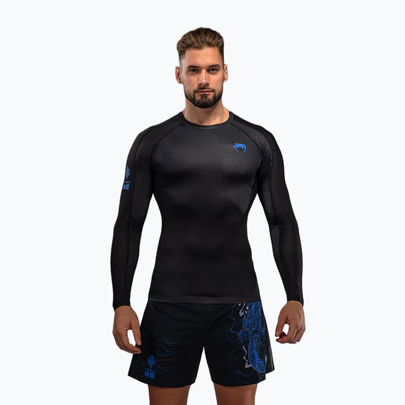Rashguard Langarmshirt Herren Venum Thunder Dragon black/royal blue