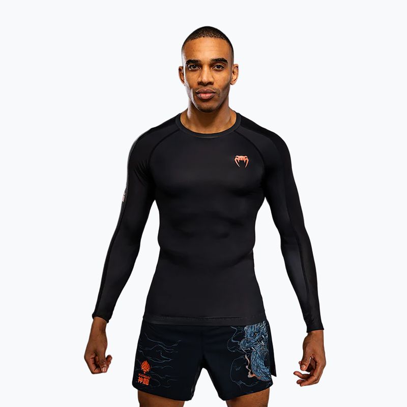 Rashguard Langarmshirt Herren Venum Thunder Dragon black/grey/copper