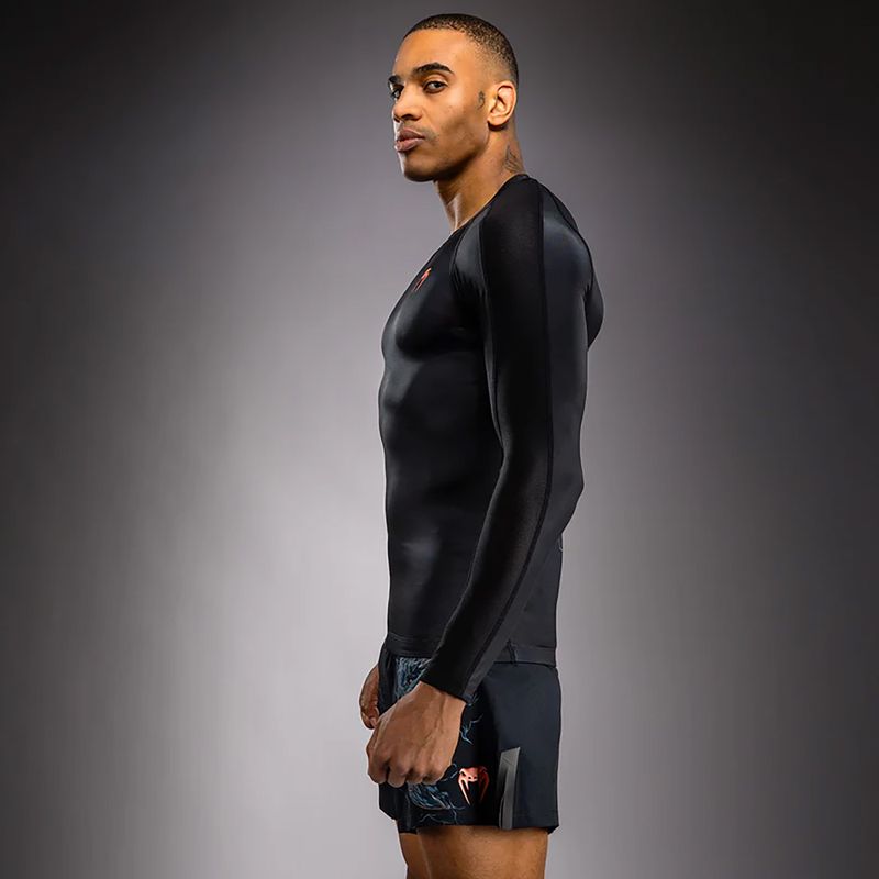 Rashguard Langarmshirt Herren Venum Thunder Dragon black/grey/copper 4