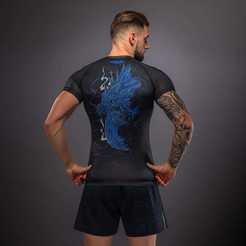 Herren-Rashguard Venum Thunder Dragon black/royal blue 2