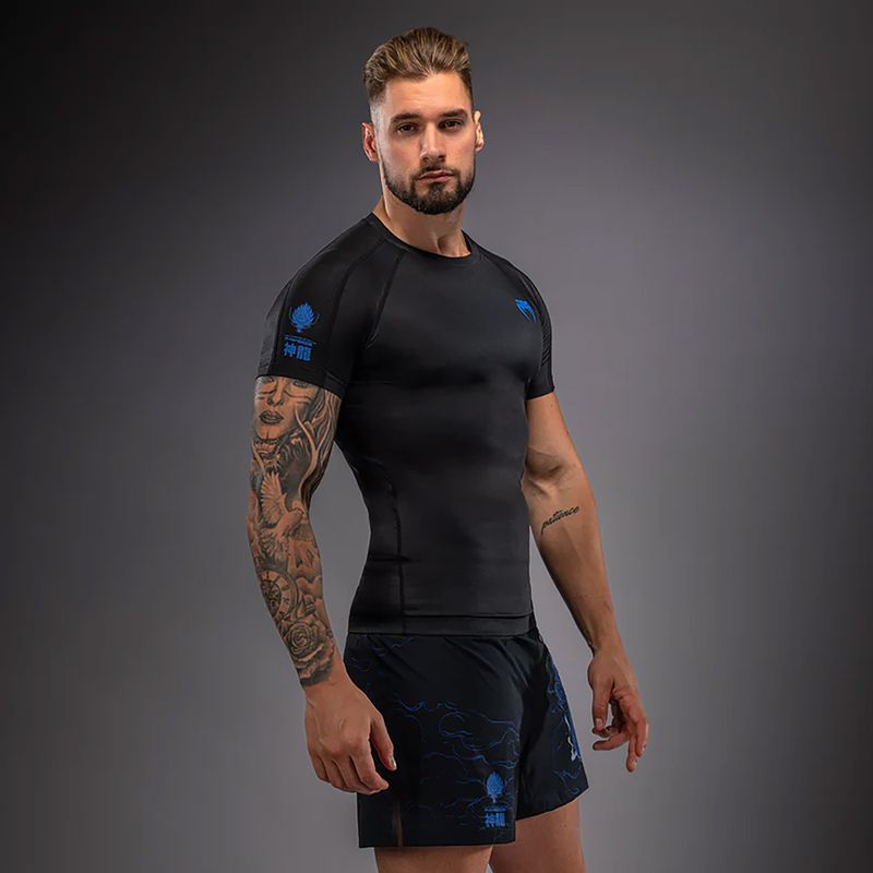 Herren-Rashguard Venum Thunder Dragon black/royal blue 3