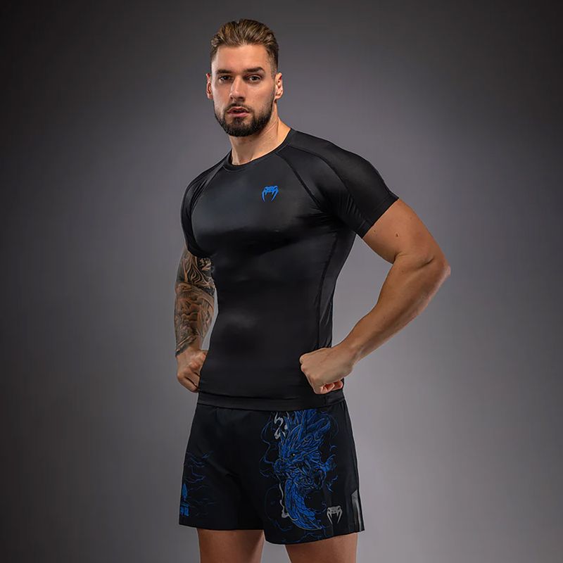 Herren-Rashguard Venum Thunder Dragon black/royal blue 4