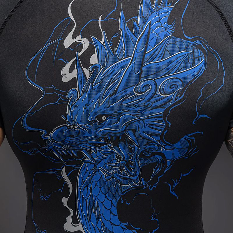 Herren-Rashguard Venum Thunder Dragon black/royal blue 5