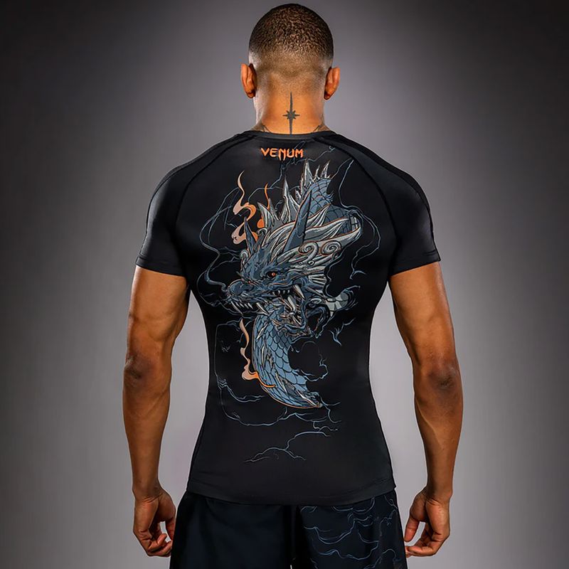 Herren-Rashguard Venum Thunder Dragon black/grey/copper 2