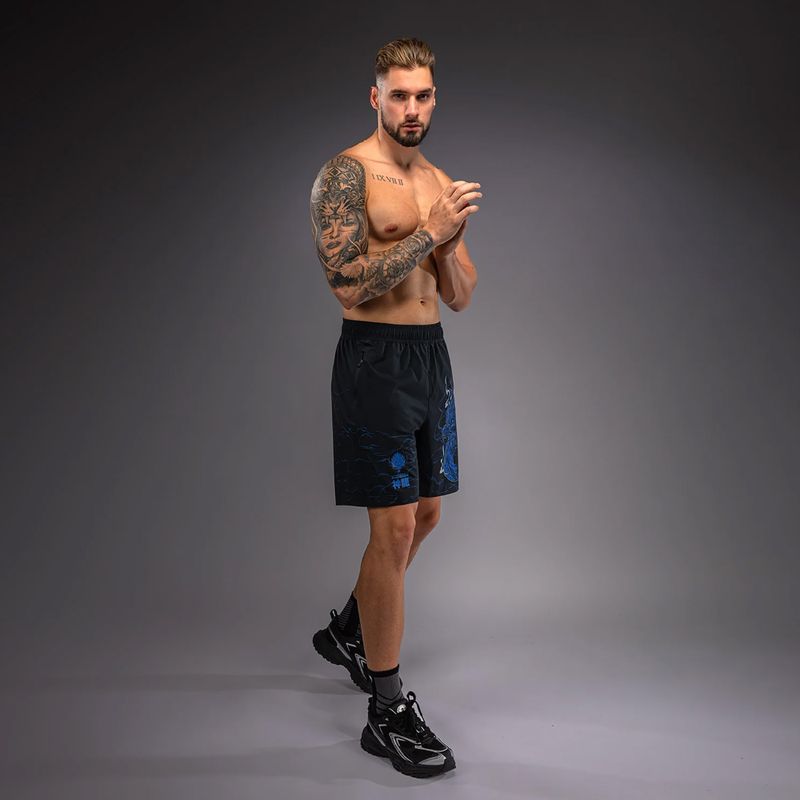 Herren-Trainingsshorts Venum Thunder Dragon Training Black/Royal Blue 4