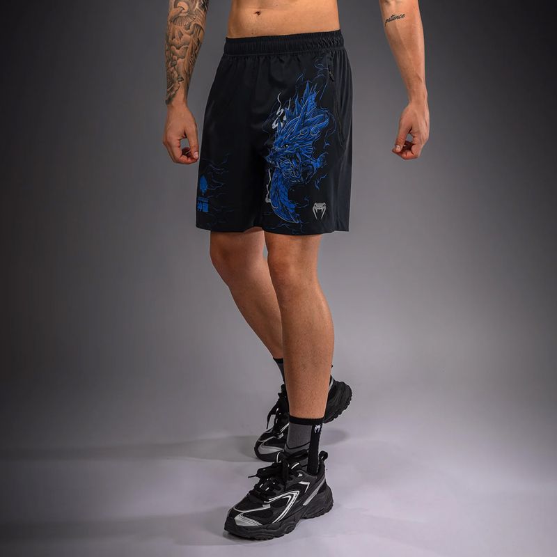 Herren-Trainingsshorts Venum Thunder Dragon Training Black/Royal Blue 5