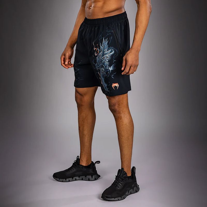 Herren-Trainingsshorts Venum Thunder Dragon Training Black/Grey/Copper 4