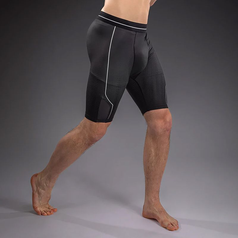 Herren-Trainingsshorts Venum Stealth Vale Tudo black/white 5