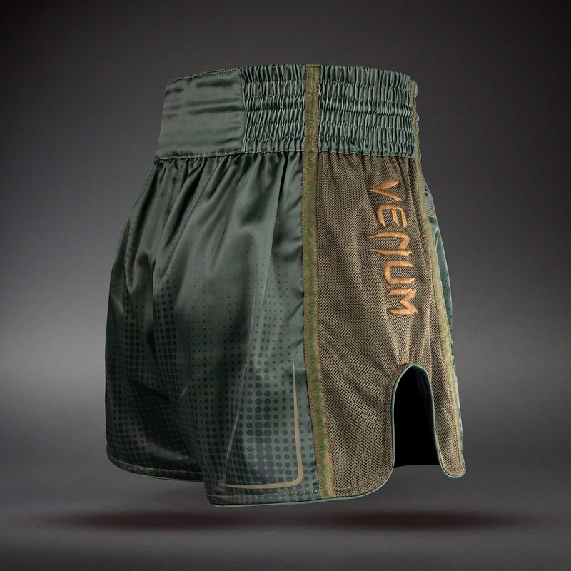 Trainingsshorts Venum Stealth Muay Thai Khaki/Dark Green 4