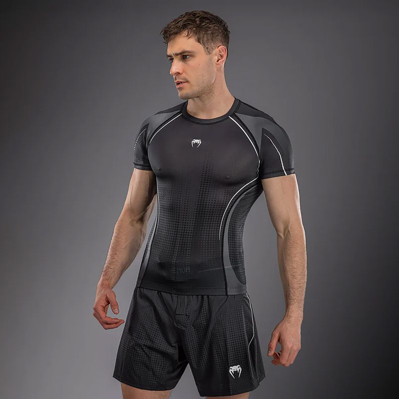 Herren-Rashguard Venum Stealth Rashguard black/white 3