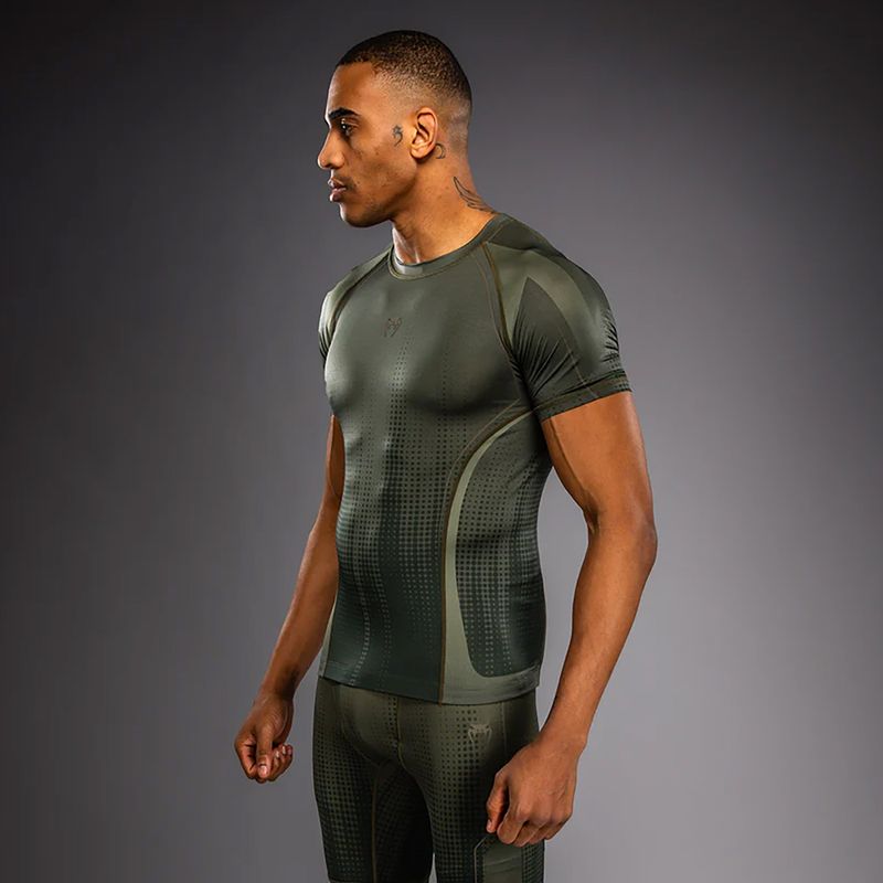 Herren-Rashguard Venum Stealth Rashguard khaki/dark green 4