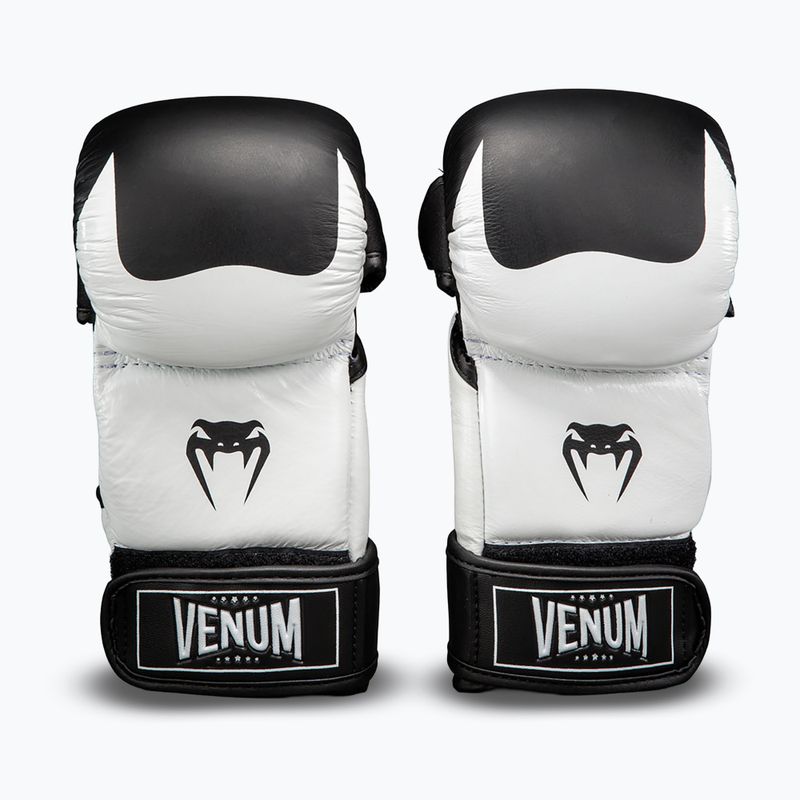 MMA-Handschuhe Venum Attack 2.0 Sparring Leather black/white 2