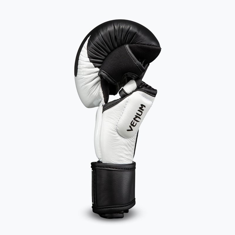 MMA-Handschuhe Venum Attack 2.0 Sparring Leather black/white 3