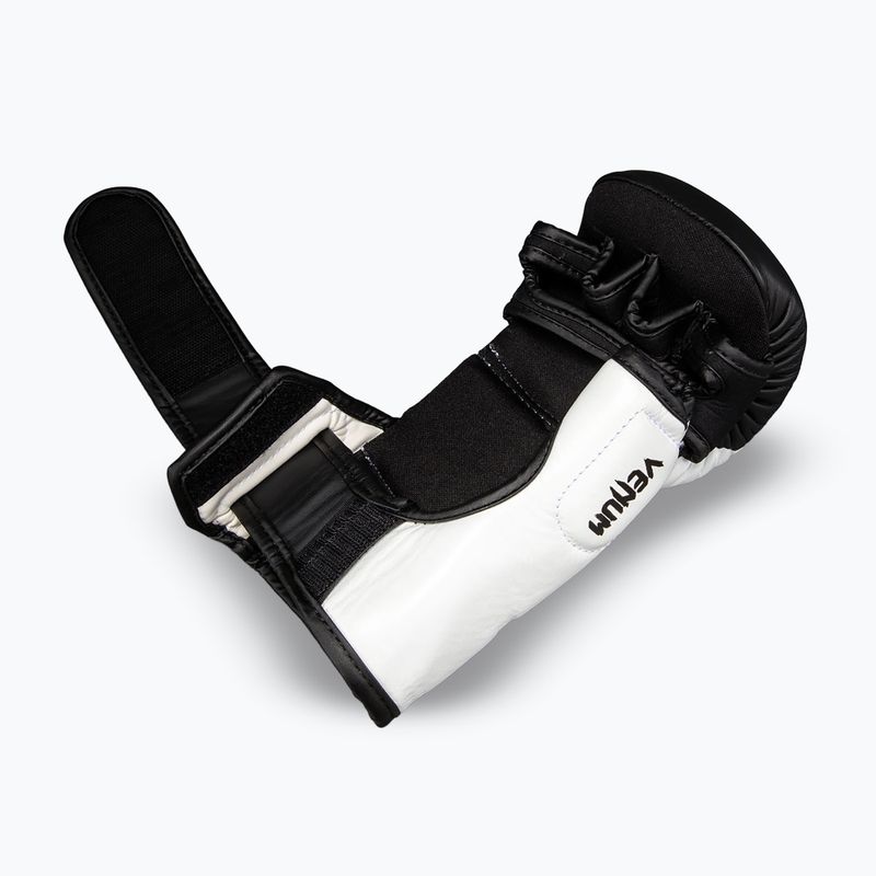 MMA-Handschuhe Venum Attack 2.0 Sparring Leather black/white 4