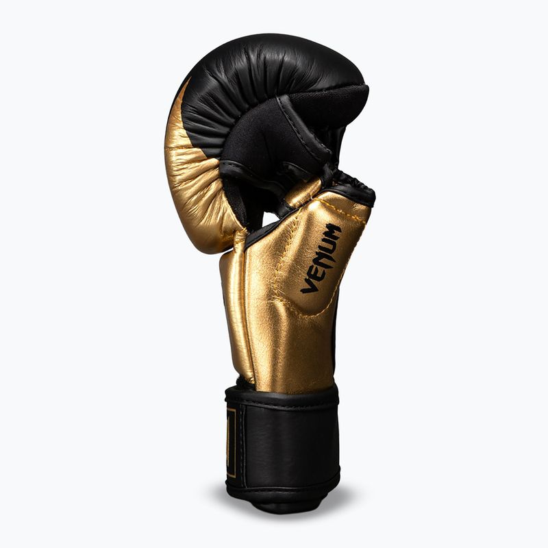 MMA-Handschuhe Venum Attack 2.0 Sparring Leather gold/black 3