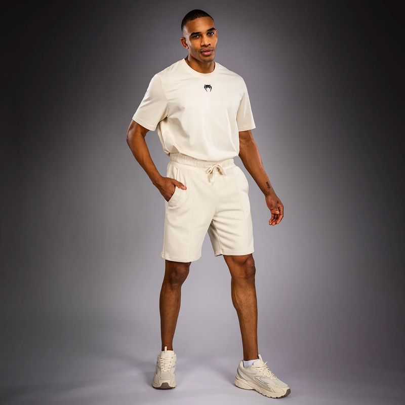 Herren-Shorts Venum Contender Fleece Cotton Off White 2